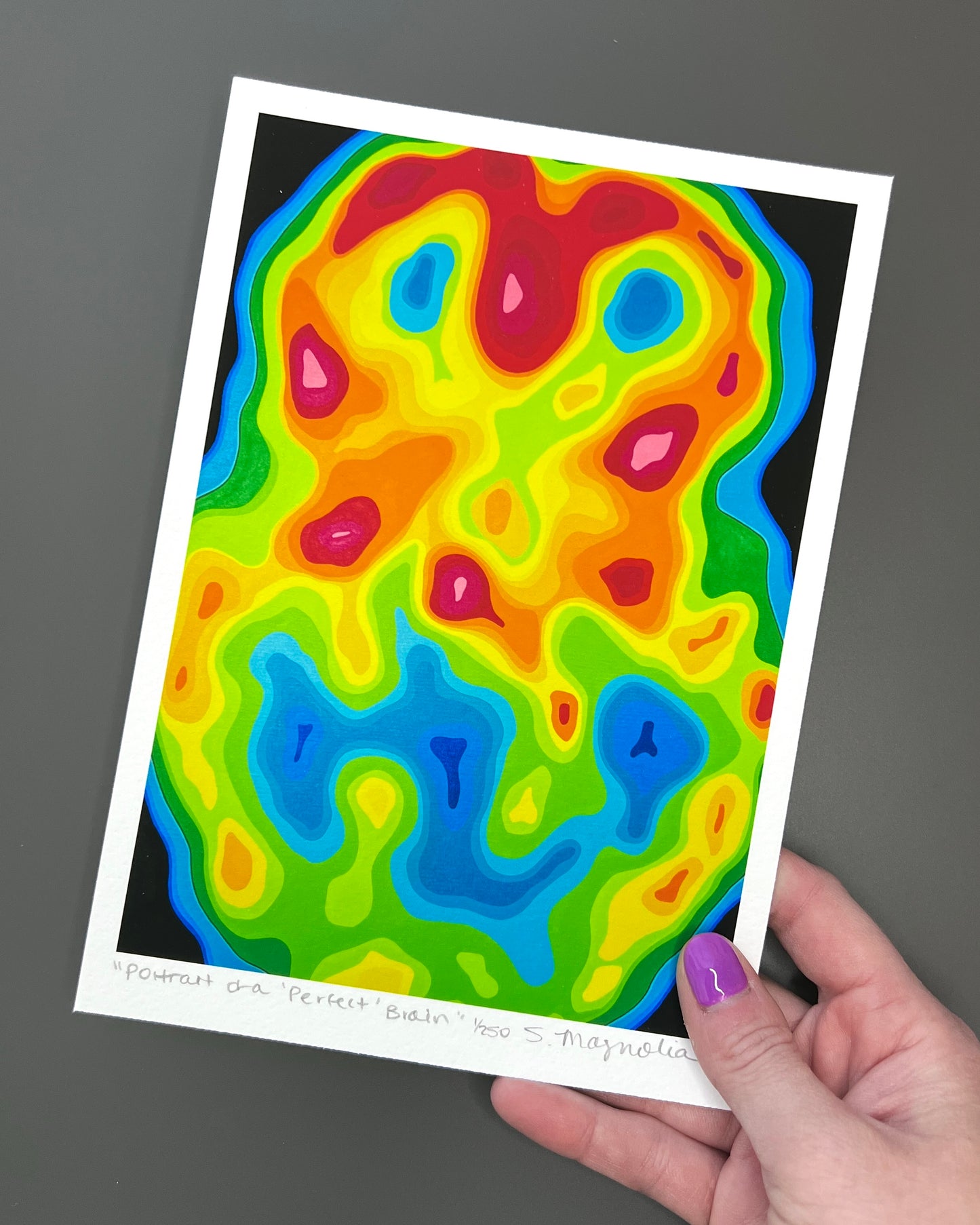 "Portrait of a Perfect Brain" Print