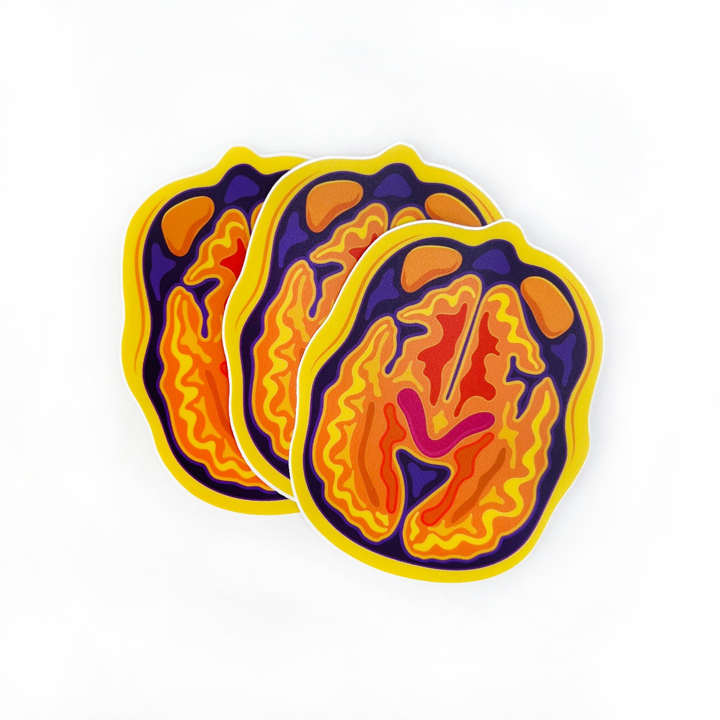 "Axial Slices" Brain MRI/CT Sticker