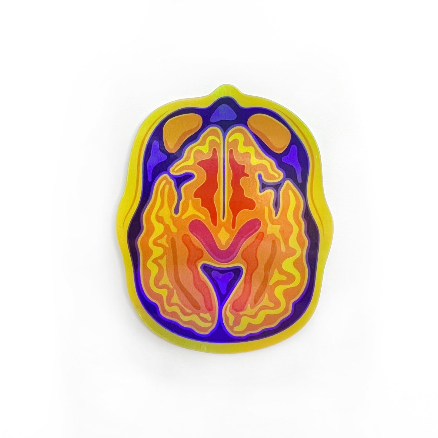 Holographic Brain MRI/CT Sticker