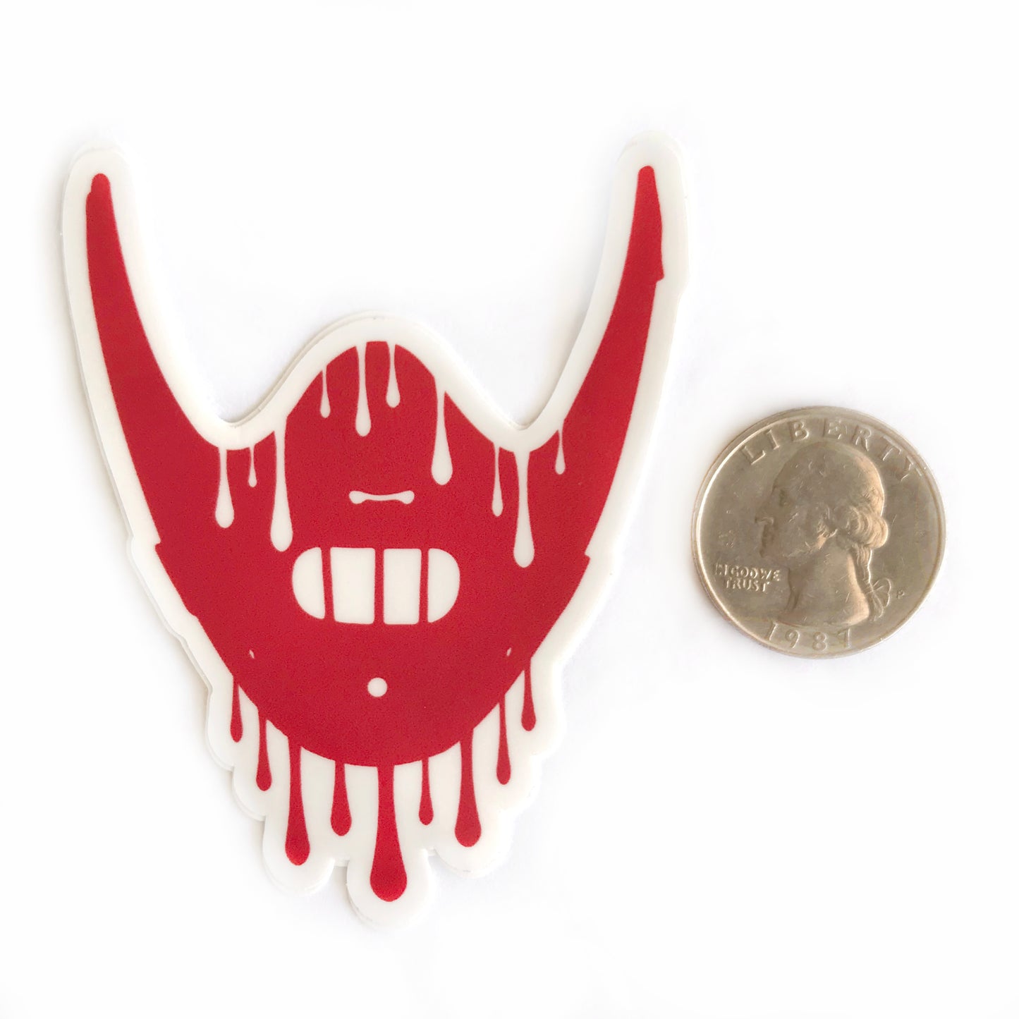 Melting Hannibal Mask Sticker