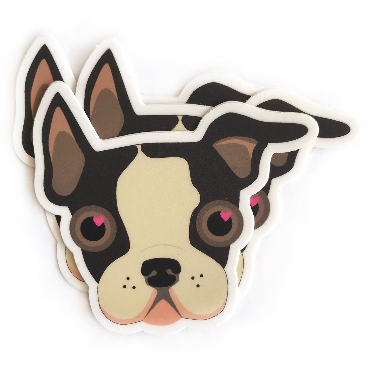 "Puppy Love" Boston Terrier Sticker